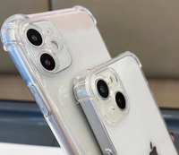 Coque de téléphone transparente antichoc en TPU avec airbag pour iPhone 15, 16, 17 Pro Max, Samsung S25, S26 Ultra, Redmi, Xiaomi, Tecno