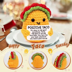 Muñecos <span class=keywords><strong>de</strong></span> Ganchillo Positivos con Forma <span class=keywords><strong>de</strong></span> Taco, Regalos <span class=keywords><strong>de</strong></span> Cumpleaños, Muñecos <span class=keywords><strong>de</strong></span> Ganchillo con Mensajes Positivos, Regalo Inspirador y <span class=keywords><strong>de</strong></span> Apoyo para Graduación, Mamás y Maestras - Product Image 2