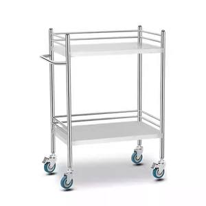 Chariot mobile en acier inoxydable au design moderne pour l'école et le laboratoire, pour le stockage mobile de produits chimiques et de médicaments - Product Image 3