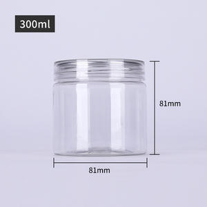 10oz barattolo <span class=keywords><strong>di</strong></span> <span class=keywords><strong>plastica</strong></span> trasparente da 300ml con coperchio <span class=keywords><strong>di</strong></span> sicurezza per contenere cosmetici alimentari caramelle cioccolatini snack <span class=keywords><strong>di</strong></span> zucchero - Product Image 5
