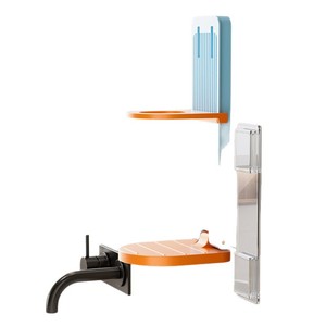 Bathroom <b>Shower</b> Gel And Shampoo Storage Rack Height Adjustable Foldable Wall Mounted <b>Corner</b> <b>Shelf</b> For Bathroom - Product Image 3