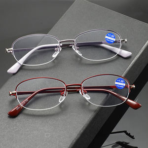 Kính Đọc Sách Chống Ánh Sáng Xanh Nữ 2026 Thiết Kế Thời Trang Thanh Lịch Nửa Khung Hình Bầu Dục Kính Cận Thị Kính Mắt + 1.0 ~ + 4.0 - Product Image 4