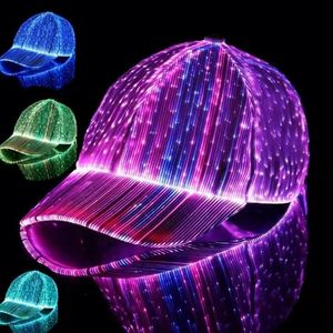 Casquettes de baseball LED lumineuses personnalisées, étanches, nouveau design, mode hip-hop, avec logo personnalisé, pour fêtes - Product Image 1
