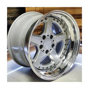 BK Rueda dividida de labio de paso forjado personalizado de 3 piezas 5x5x120 112 Rueda forjada 17 <span class=keywords><strong>18</strong></span> pulgadas para <span class=keywords><strong>BMW</strong></span> Serie 6 E24 <span class=keywords><strong>E28</strong></span> E63 E64 E46 E90 Z3 - Product Image 1