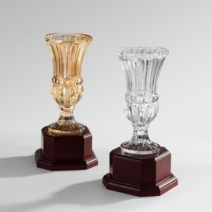 Trofeo de Cristal ADL para Golf y Baloncesto con Base de Madera, Parte Superior Pintada y Grabado Artesanal con Acabado Arenado - Product Image 5