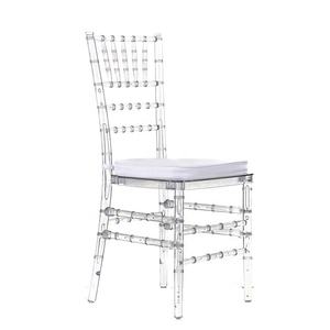 <span class=keywords><strong>Silla</strong></span> <span class=keywords><strong>Tiffany</strong></span> de Plástico Transparente Apilable de Policarbonato Cristalino con Cojín, de Fábrica en Foshan - Product Image 1