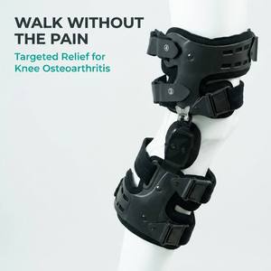 Rodillera Ortopédica Ajustable con Bisagra y Descarga Lateral <span class=keywords><strong>Medial</strong></span> para Alivio del <span class=keywords><strong>Dolor</strong></span> de Osteoartritis - Product Image 1