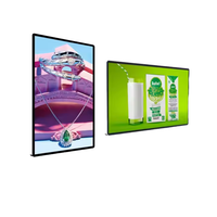 Pantalla Digital de Señalización Interior de 55 Pulgadas con Android, CMS Basado en la Nube, Video Wall OEM de Aluminio para Centros Comerciales, Educación y Comercio Minorista