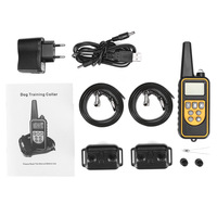 Collier de dressage pour chien multi-mode à télécommande, ultrasonique, choc électrique, multi-canaux, rechargeable, écran LCD, contrôle des aboiements IPX
