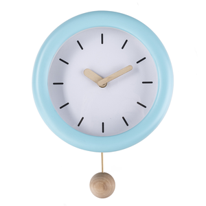 Horloge murale à <span class=keywords><strong>pendule</strong></span> <span class=keywords><strong>en</strong></span> <span class=keywords><strong>bois</strong></span>, style dessin animé, grands chiffres, pour enfants - Product Image 6
