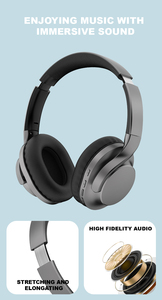 Casque audio FlexFit supra-auriculaire extensible et pliable, offrant un son immersif à chaque rythme - Product Image 4