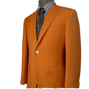 Veste de costume <span class=keywords><strong>orange</strong></span> pour homme HARCHOY, coupe ajustée, style business décontracté, blazer de haute qualité, veste de costume tendance pour homme - Product Image 1
