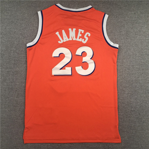 Nouveaux styles et ventes populaires 2025, <span class=keywords><strong>maillot</strong></span> de basket-ball pour hommes, broderie cousue, rouge et bleu # <span class=keywords><strong>Maillot</strong></span> de <span class=keywords><strong>James</strong></span> Cavaliers n°23 - Product Image 4