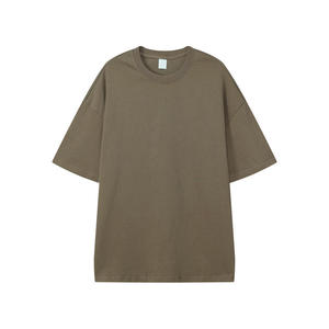 เสื้อยืดออกกำลังกายทรงดรอปไหล่สำหรับผู้ชาย ผ้าซับเหงื่อ แห้งเร็ว ยืดหยุ่นได้ เหมาะกับไลฟ์สไตล์แอคทีฟ เสื้อเปล่าไม่มีลาย - Product Image 1