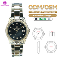 Reloj de Pulsera de Cuarzo Minimalista para Mujer, de Acero Inoxidable, Resistente al Agua, con Logotipo Personalizado, Marca Privada OEM, Venta al Por Mayor, Fábrica Undecember