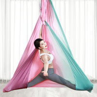Hamac de yoga aérien unisexe pour adultes, sangles rotatives à point unique, boucle automatique stable, tailles 5m/6m pour raffermir le corps
