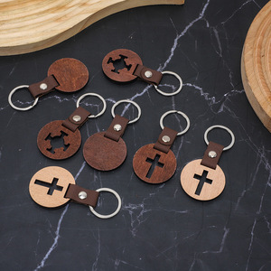 Wooden <b>Keychain</b> Bottle Opener Natural Wood Portable Unisex Car Pendant Gift - Product Image 3