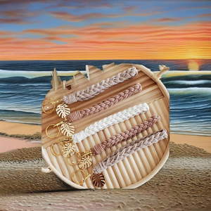 Bracelet <span class=keywords><strong>MACRAME</strong></span> personnalisé bracelet <span class=keywords><strong>porte</strong></span>-clés léger Boho Monstera breloque métal matière plastique pour <span class=keywords><strong>porte</strong></span>-clés cadeau pour elle - Product Image 3