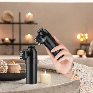 <b>Brush</b> <b>Massager</b> Comb Stainless Steel Waterproof Scratcher Oil Head Serum Applicator Regrowth Treatment Manual Portable - Product Image 3