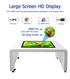 55 Inch Movable Smart <strong>Touch</strong> Coffee <strong>Table</strong> LCD Interactive <strong>Touch</strong> <strong>Table</strong> PCAP <strong>Touch</strong> <strong>Screen</strong> Video Display Player - Product Image 4