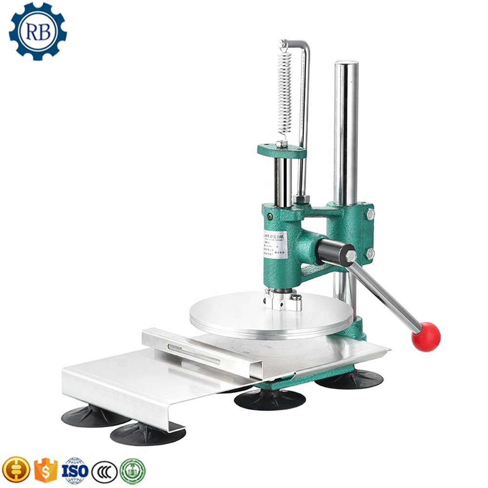 直径25 CMの人間の簡単な作業ピザプレス機/生地プレス機/パンケーキプレス平坦化機