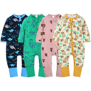 Mameluco de Bambú para Bebé, Traje Neutral, Ropa de Dormir con Cremallera, Personalizado, Pijama de Bambú - Product Image 2