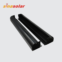 Support de montage de panneau solaire latéral en aluminium OEM 670 mm Spoiler pour caravane/camping-car/yacht
