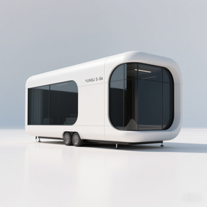 2025 nhà tiền chế điều khiển bằng giọng nói | cabin khung thép có thể mở rộng với kính thông minh-Vỏ văn phòng di động & biệt thự glamping - Product Image 6