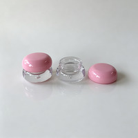 Pot cosmétique vide en plastique de 5 ml avec couvercle rond, pour blush, crème ou baume à lèvres, couleur et logo personnalisables, emballage cosmétique