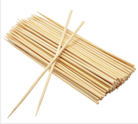 100 brochettes jetables en bambou écologiques de 30 cm, bâtonnets de grillade multifonctionnels et biodégradables, personnalisables