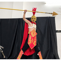 Costumes de scène de guerrier romain avec sceptre LED vendu séparément pour spectacles de danse