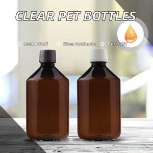 Amber Blue for Plastic 100ml-1000ml PET Shampoo Bottle with <b>White</b>/Black Tamper <b>Screw</b> Cap and Natural PP Inner Liner - Product Image 2