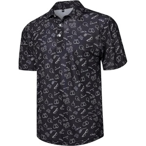 Summer Fashionable Men's Knitted for <span class=keywords><strong>Polo</strong></span> Shirt 3D Digital Printed Solid Pattern Big Size for Office Wear Clothing - Product Image 1