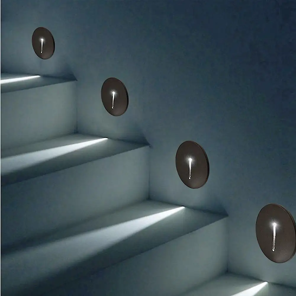 3W Led Recessed Stair Light for Stairs Loft Hallway Corner LED Wall Lamp 85-265V Indoor Lamp Staircase Lighting