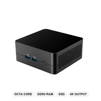 Mini PC AMD Ryzen 7 5825U, Octa Core, 8 Go de RAM DDR4, SSD 256 Go, écran 4K, Windows 11 Home, ordinateur de bureau MINI pour le bureau et les affaires