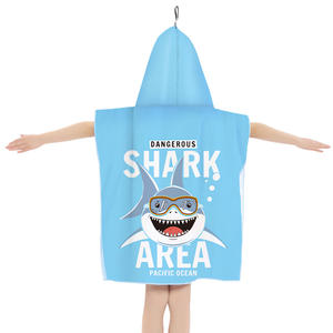<span class=keywords><strong>Serviette</strong></span> à capuche personnalisée pour enfants, motif requin, pour la plage, <span class=keywords><strong>serviette</strong></span> de bain à personnage de dessin animé, <span class=keywords><strong>serviette</strong></span> de bain promotionnelle pour enfants - Product Image 5
