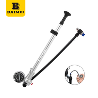 Pompe à air manuelle BAIMEI pour fourche arrière de vélo avec manomètre, 400 PSI, en alliage d'aluminium, pour vélos de montagne/route