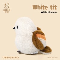 Peluche longue et douce en forme d'oiseau perroquet Siskin blanc, coussin câlin rembourré en coton PP pour filles