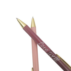 Moda Modern Office Lady Beautiful Pink Logotipo personalizado Bolígrafos de regalo Bolígrafo a granel - Product Image 4
