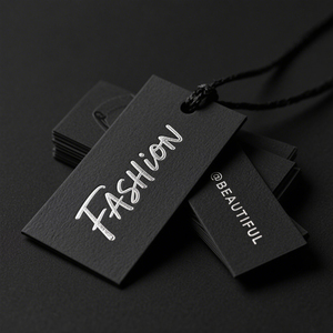 Tùy Chỉnh Sang Trọng Biểu Tượng Quần Áo Thẻ Màu Xanh Lá Cây Thẻ Quần Áo Nhãn Đặc Biệt Giấy Treo Thẻ Cho T-Shirt Áo Khoác Kinh Doanh Có Thể Tái Chế Túi - Product Image 3