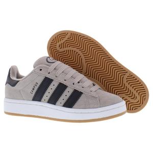 รองเท้า Adidas Campus 00s Suede GS สำหรับเด็กผู้ชาย สี Vapour Grey Core Black Gum 4 สำหรับเล่นสเก็ตบอร์ด - Product Image 4