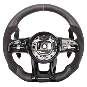 Volant de sport en fibre de carbone personnalisé pour <span class=keywords><strong>Mercedes</strong></span> Benz W447 W639 C205 C220 E63s Glc - Product Image 1