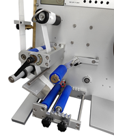Machine d'étiquetage de bouteilles rondes électrique semi-automatique avec moteur pour bouteilles en verre et en plastique, emballages en cartons