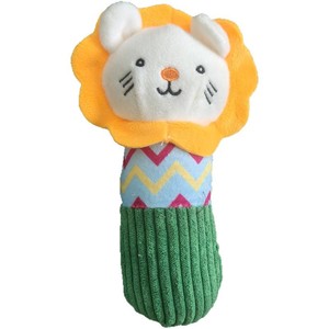 Jouet pour chien en peluche cylindrique en forme de lion, jouet à mâcher pour intérieur avec son - Product Image 2