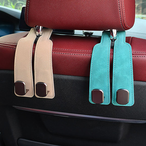 Wholesale Car Hook Suede Metal Multifunctional Seat Back Storage Double Small Interior Decoration Supplies - Product Image 3