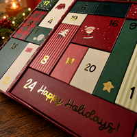 Calendrier de l'Avent à remplir de 24 jours, Calendrier de l'Avent personnalisable, Calendrier de compte à rebours de Noël, Calendrier de l'Avent imprimé sur mesure en gros