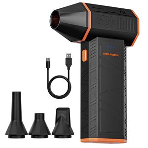WOLFBOX MF50 Soplador de Aire Eléctrico, Limpiador de 110000 RPM, Mini Soplador Inalámbrico de Súper Potencia, 3 Velocidades Ajustables, Antipolvo, Limpia <span class=keywords><strong>Pantallas</strong></span> - Product Image 1