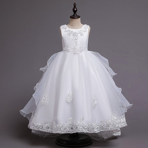 MQATZ Abito da Principessa per Bambine, Vestito Formale da Cerimonia, Stile Soffice e Fiabesco, Abito da Festa con Fiori per Bambine di <span class=keywords><strong>10</strong></span> Anni - Product Image 2