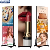Poster Digitale LED P1.25/P1.53/P1.86/P2/P2.5 Pieghevole e Mobile, Alta Definizione, Giunzione Senza Soluzione di Continuità, Processo GOB per Pubblicità