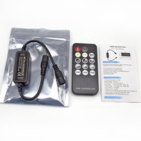 Nouvelle télécommande DC5-24V RF Mini 14 touches couleur unique Mini contrôleur LED couleur unique pour bande lumineuse LED
